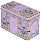 New English Teas Song Thrush and Berries Tea Tin in Pink with 40 English Breakfast Teabags