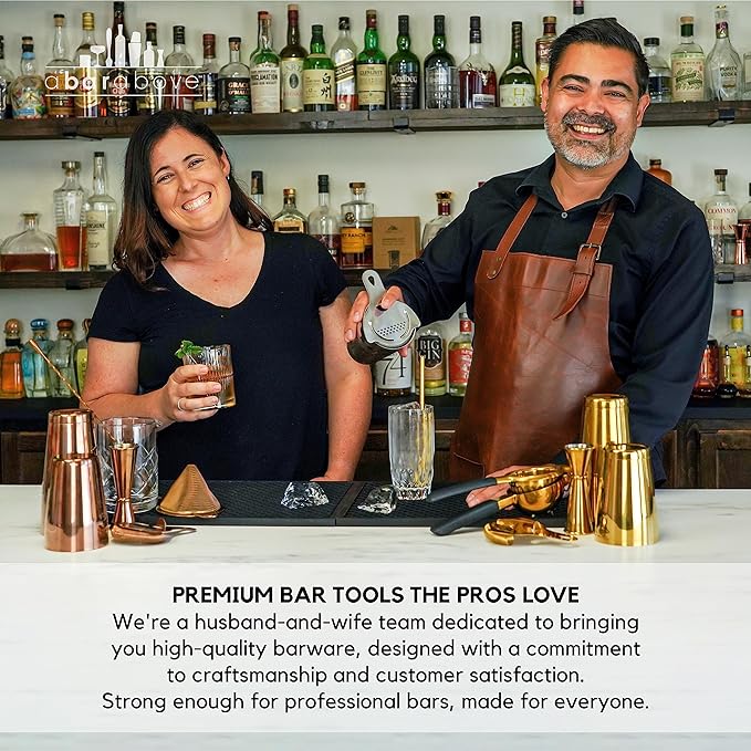 A Bar Above Cocktail Mixing Glass, Botanica Crystal Stirring Pitcher, Thick Weighted Base for Stable Stirring, 18 Oz Drink Mixer, Bar Accessories, Ideal for Craft Cocktails at Home or Bars