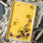 CHEFMADE Rectangle Tart Pan, 7x11-Inch with Removable Loose Bottom Non-Stick Oblong Quiche Bakeware for Oven Baking (Champagne Gold)