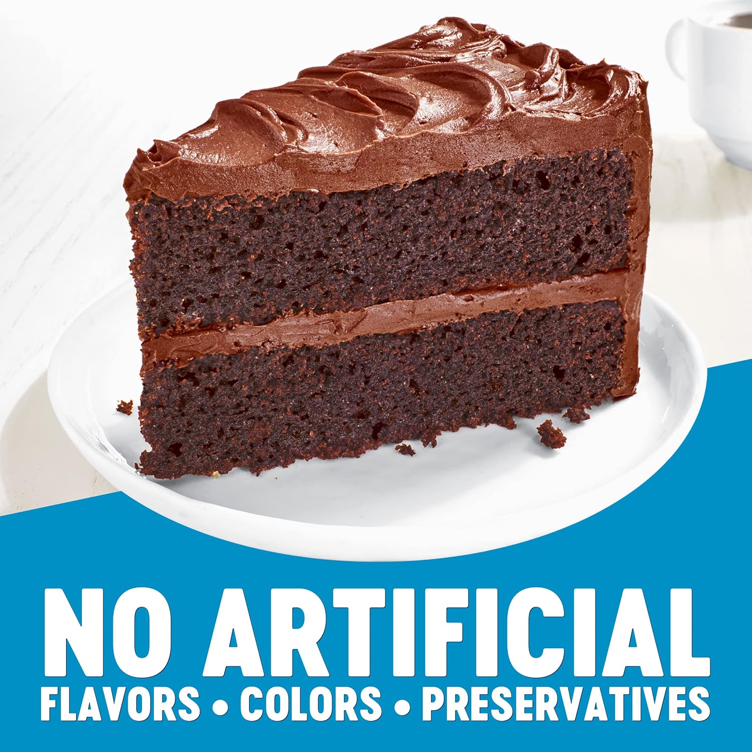 Krusteaz Gluten Free Chocolate Cake Mix, No Artificial Flavors, Colors, or Preservatives, 18 Ounce(Pack of 2)