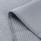 POLYTE Premium Microfiber Kitchen Dish Hand Towel Waffle Weave 12 Pack (16x28 in, Gray)