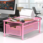 Simple Houseware Stackable Cabinet Basket Drawer Organizer, Pink