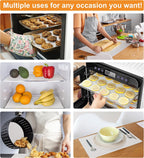 Silicone Baking Mat Roll - Best German Silicone - Non-slip Silicone Pastry Mat, Non-Stick Reusable Air Fryer Linner, Counter Mat, Oven Liner, Freeze Dryer Mat - 12IN x 10.7FT