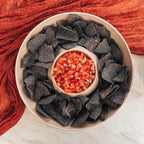 Mora Ceramic Chips and Dip Serving Tray: Large Divided Party Bowl Set for Chips & Salsa, Veggies & Dip, Fruit, Snacks, Entertaining, Hosting, etc. Minimalist Design for the Modern Hostess - Chai