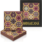 Coasters for Drinks – Set of 4 Coasters, Silicone, Protect Against Water Marks or Damage - Fit All Cups, 3.5" Inch Size Fits, Colored Coasters (Burgundy)