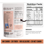 Sweet Logic Keto Baking Mix - Fudge Brownie - Gluten-Free - Dairy Free - Diabetic-Friendly - High Protein - Allulose - Stevia - Low Sugar - Low Carb - Quick 20-Minute Prep (1-2G Carbs Per Serving)