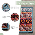 Maison d' Hermine Pot Holders Set 100% Cotton Heat Resistant Potholders 8" x 8" Hot Pads with Loop BBQ, Cooking, Baking, Grilling, Kitchen, Handling Hot Pans (Pack of 2, Fair Isle)