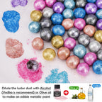 NiHome Edible Food-Grade Glimmer Powder Glitter Luster Dust Metallic Food Decorating Sprinkle Glimmery Dust for Drink Wine Beverage Cake Candy Dessert Bakery Restaurant Vegan (0.18oz/5g, Light Pink)