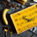 Rectangle Tart Pan, 13-Inch with Removable Loose Bottom Non-Stick Oblong Quiche Bakeware for Oven Baking (Champagne Gold)