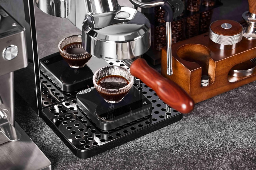 58mm 2 ears Bottomless Portafilter for E61, Flair 58, ECM, Rocket, Sanremo, Synesso, Slayer, VBM Espresso Machine Accessories Made of Stainless Steel and Solid wood