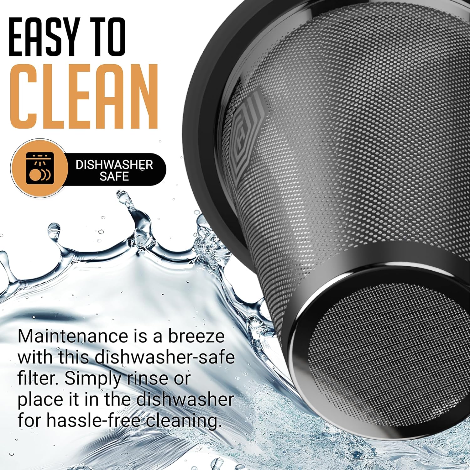 HEXNUB Reusable Coffee Filter for Fellow Stagg XF - Stainless Steel Paperless Pour Over Brewing, Sustainable Mesh Filter for Fellow Coffee Makers