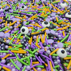 Halloween Sprinkles Monster Theme Eyes Cake Decorations Topper Edible Themed Sprinkles For Cookie Decorating, Chocolate Desserts, Cupcakes, Ice Cream 4.58OZ