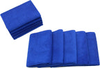 Microfiber Dish Cloths Fast Drying Kitchen Cleaning Cloth Dish Rags Dust Cloths Ultra Absorbent Lint Free Washcloths 12inch x 12inch 10 Pack Dark Blue