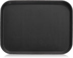 New Star Foodservice 25095 Restaurant Grade Non-Slip Tray, Plastic, Rubber Lined, Rectangular, 14-Inch x 18-Inch, Black