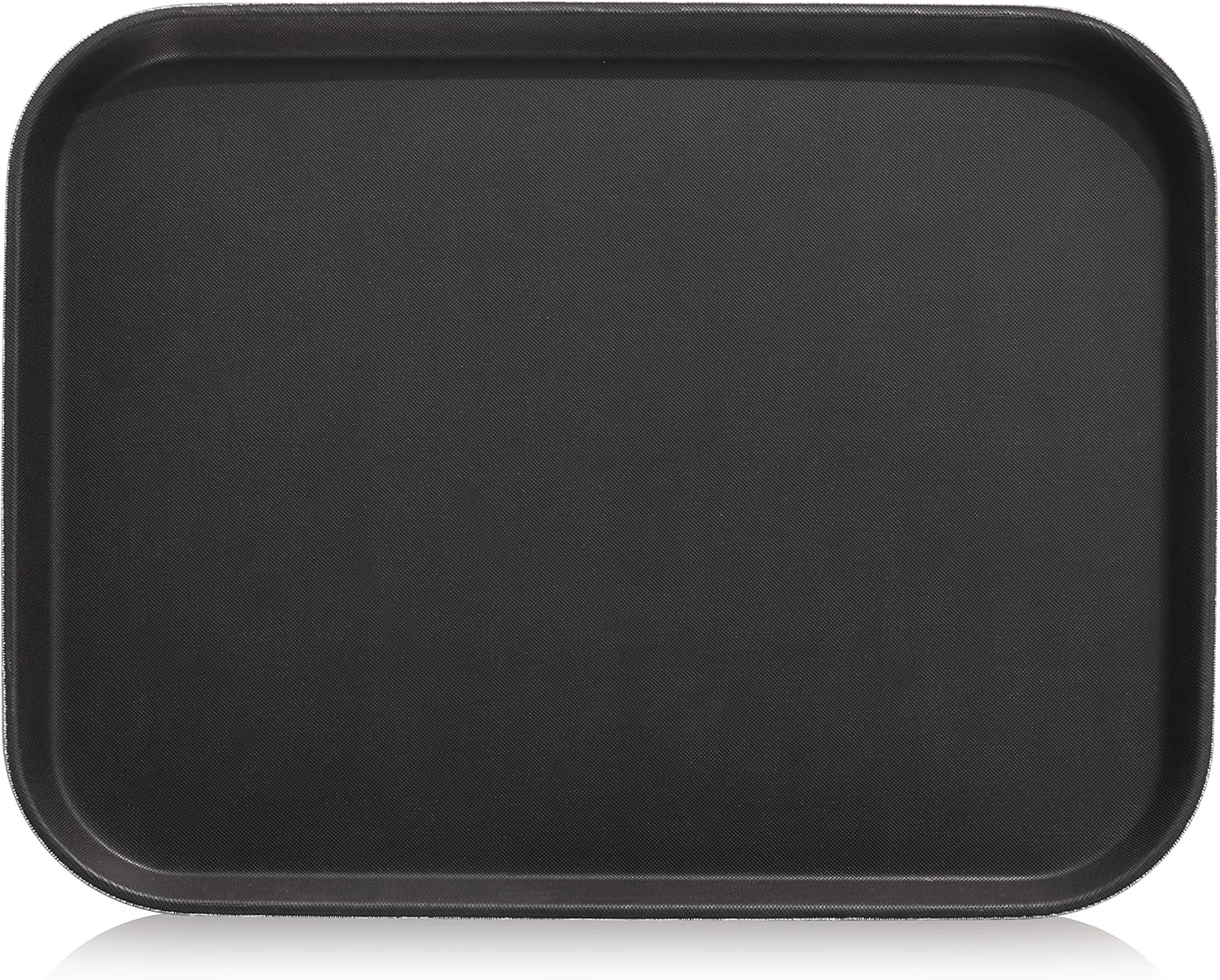 New Star Foodservice 25095 Restaurant Grade Non-Slip Tray, Plastic, Rubber Lined, Rectangular, 14-Inch x 18-Inch, Black
