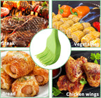 4PCS Silicone Basting Pastry Brush, MONGSEW Heat Resistant Food Brush Spread Oil Butter Sauce for BBQ Grill Baking Kitchen Cooking, BPA Free, Dishwasher Safe (Multicolor, 4 Pcs)