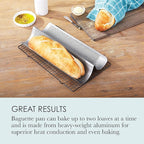 Chicago Metallic Commercial II Non-Stick Perforated French Bread Pan, Perfect for creating a crisp, golden-brown crust,