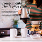 Willow & Everett Pour Over Coffee Dripper - Reusable Filter & Strainer for Medium Coarse Ground Coffee - Paperless Coffee Maker for Carafe