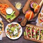 Patelai 12 Packs Wooden Cutting Board Set with Handles Large Kitchen Serving Plain Chopping Board Bulk Gifts for Mom for Vegetables Meat Pizza Cheese Fruit Bread(Acacia Wood,16 x 5 Inch)