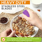 Spring Chef Large Dough Blender For Baking, Stainless Steel Puff Pastry Cutter Tool with Soft Grip Handle, Dishwasher Safe Dough Cutter Tool, Manual Pastry Blender for Easy Mixing - Orchid