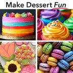 Ann Clark Cookie Cutters Professional-Grade Gel Food Coloring Made in USA .7 oz, 12 Colors