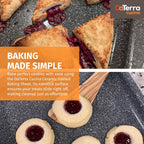 DaTerra Cucina - Nonstick Ceramic Coated Baking Sheet Twin Pack – 16" x 11" x 1" Professional Grade, PTFE, Cadmium, Lead & PFOA Free, Oven Safe, Ideal for Baking, Roasting & Cooking