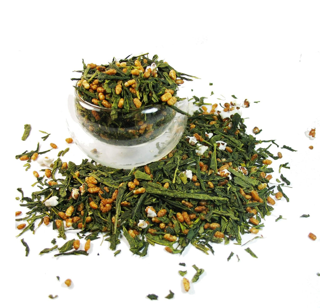 Organic Premium Genmaicha Popcorn Green Tea helps the stomach to digest – 1 LB Bag