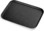 New Star Foodservice 24975 Restaurant Grade Non-Slip Tray, Plastic, Rubber Lined, Rectangular, 12-Inch x 16-Inch, Black