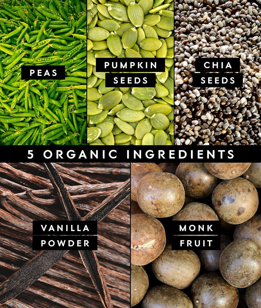 Truvani Vegan Pea Protein Powder | Vanilla | 20g Organic Plant Based Protein Per Serving | 20 Servings | Keto | Gluten & Dairy Free | Low Carb | No Added Sugar