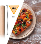 Small Wooden Rolling Pin, Dumpling Dough Roller Wooden Mini Rolling Pins Kitchen Utensil Tool for Fondant, Pasta, Bread, Pastry, Cookies, Pizza, Pie, Cylinder Style, 6.3 Inch (3 Pieces)