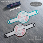 GUYDREMAT 2 Pcs XL Silicone Bread Sling - Heat Resistant Beyond 500F, 9.4" Extra Large Size, Non-Stick Food-Grade Baking Mat for Sourdough, Artisan Loaves, and Large Dutch Ovens, Durable and Reusable