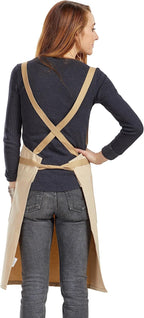 Caldo Crossback Kitchen Apron for Cooking (Bone)
