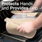 RITZ Terry Potholder & Hot Pad: Unparalleled Heat Resistant, Durable 100% Cotton – Ergonomically Designed for Optimal Grip – Easy-Care Machine Washable – 2-Pack, Latte