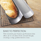 Chicago Metallic Commercial II Non-Stick Perforated French Bread Pan, Perfect for creating a crisp, golden-brown crust,