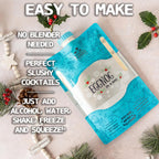 Lt. Blender's All Natural Eggnog Drink Mix for Festive Holidays, Creamy Non-Alcoholic Eggnog Cocktail Mix, Easy to Make, 16 Servings in a Resealable Bag (Pack of 1)