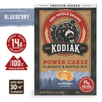 Kodiak Cakes Power Cakes Protein Pancake Mix & Waffle Mix - 100% Whole Grain - Blueberry (Pack of 6)
