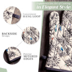 Maison d' Hermine Oven Gloves 100% Cotton Oven Mitt 7" x 13" with Loop Heat Resistant, BBQ, Cooking Gloves, Baking, Grilling, Kitchen, Handling Hot Pans (Pack of 1, Amazonia)