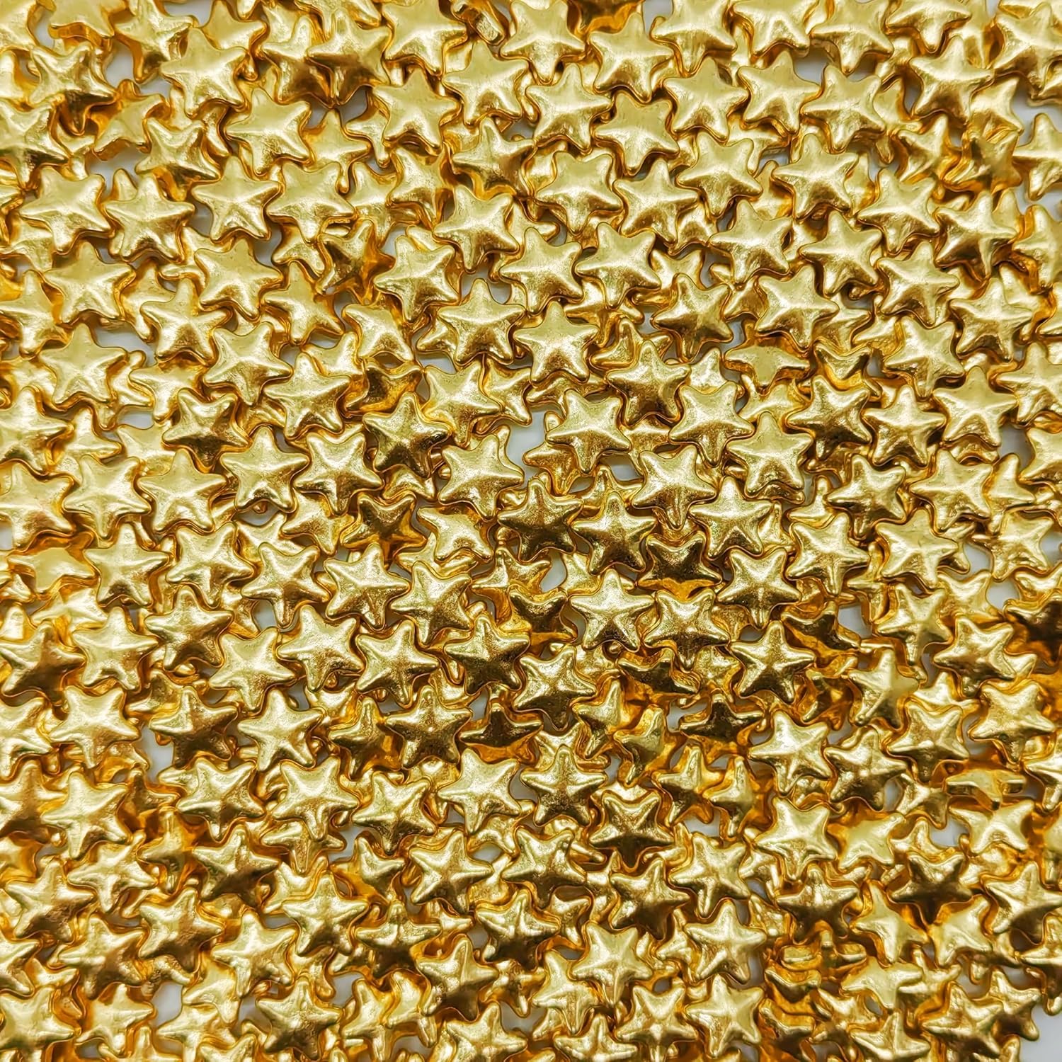 10mm Super Gold Stars Sprinkles Edible Stars Cake Decorating Stars Cake Decorations Cupcake Toppers Cookie Decorating Perfect for Cakes,Cupcakes,Desserts Toppings 3OZ
