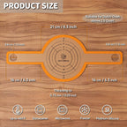 GUYDREMAT Silicone Baking Mat for Dutch Oven 2PCs - Non-stick Bread Sling - 8.3 Inch Reusable Bread Baking Mat – Silicone Cast in Iron Oven Liner with Long Handles for Artisan Bread