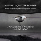 Black Hut Cuttlefish Squid Ink Powder, Perfect for Festive Baking & Cooking, Ideal for Rice, Noodles, Pasta, Spaghetti, Risotto, Tinta de Sepia, Halal Certified, Contains Molluscs, 1.76oz / 50g