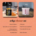 BeePoint Orange Edible Luster Dust 15g - Food Grade, Vibrant Color Shimmer Powdered Dust for Drinks, Cocktails, Cake Decorating, Baking, Chocolates, Candy, Sweets, & Cookies - Vegan & Gluten Free