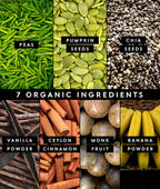 Truvani Vegan Pea Protein Powder | Banana Cinnamon | 20g Organic Plant Based Protein | 10 Servings | Keto | Gluten & Dairy Free | Low Carb | No Added Sugar