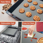Silicone Baking Mat, 16 IN x 6 FT Free Cutting Baking Sheet, Non-Stick Reusable Dough & Pastry Mat, Non-Slip Silicone Mat Roll for Air Fryer Liner, Freeze Dryer, Oven Baking Pan, Kitchen Counter