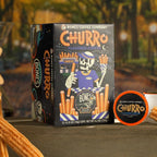Bones Coffee Company Churro Flavored Coffee Pods, Low Acid Medium Roast Single-Serve Bones Cups, Compatible with 1.0 & 2.0 K-Cups Brewers Coffee Maker, 12 Count