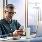 SIPX™ Triple-Insulated Tumblers - 16oz. Premium Modern Tumbler With Lid, insulated Cup Keeps Hot For 6 Hours, Stainless Steel Tumbler Made Of Sustainable Material, Coffee Travel Mug For Home & Office