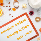 Silicone Baking Mats Half Sheet Non-Stick Cookie Sheet for Baking Silicon Baking Mat Set (12"x 16"Pack of 2)