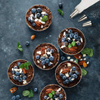 NewlineNY Stainless Steel French Pastry Tart Ring Baking Kit - 6 Perforated Round Dessert Rings + 3 Nozzles + 1 Sample Decorating Piping bag Kit