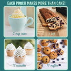 Sweet Logic Keto Baking Mix - Yellow Cake - Gluten-Free - Dairy Free - Diabetic-Friendly - High Protein - Allulose - Stevia - Low Sugar - Low Carb - Quick 20-Minute Prep (1-2G Net Carbs Per Serving)