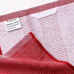 Homaxy Premium Kitchen Towels(18”x 28”, 8 Pack), Large Cotton Kitchen Hand Towels, Flat and Terry Dish Towels, 380 GSM Highly Absorbent Tea Towel Set with Hanging Loop, Red