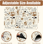 Dish Drying Mat Coffee House Coffee Bar Mat for Countertop Absorbent Rubber Backed Hide Stain Dish Drainer Rack Pad Espresso Machine Cafe Table Dining Room Decoration 15.7 x 23.6 Inch